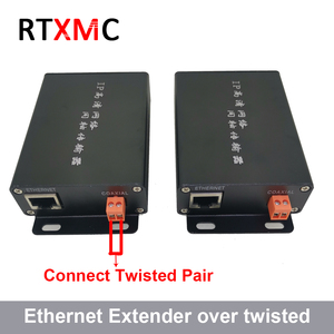 1 par con adaptador de corriente extensor Ethernet sobre par trenzado convertidor de 2KM para cámaras IP transmisor de video más par trenzado - Product Image 5