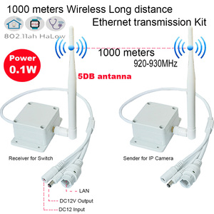 1公里无线WIFI传输长距离1 AP接收器即插即用线2MP 5MP IP PTZ以太网套件1年保修IP摄像机 - Product Image 2