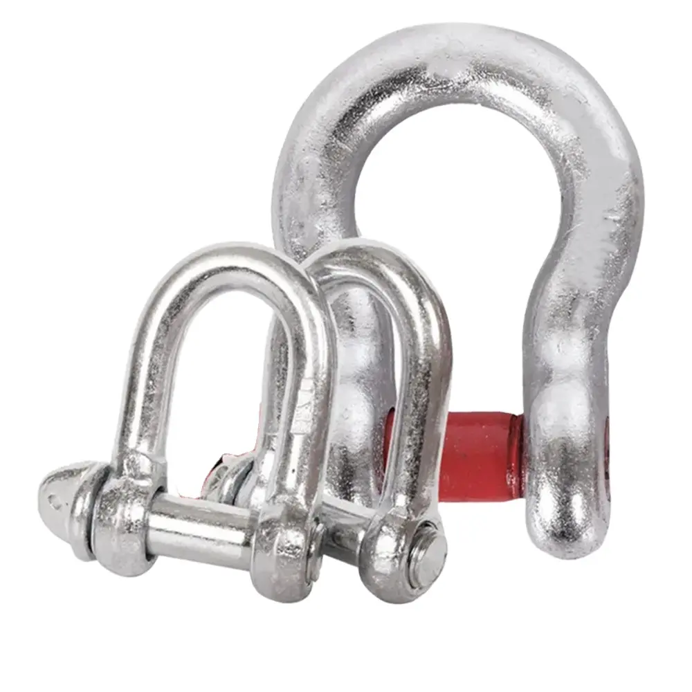 HF g209 us screw pi anchor shackle us type g209 alloy steel screw pin lifting anchor bow shackle