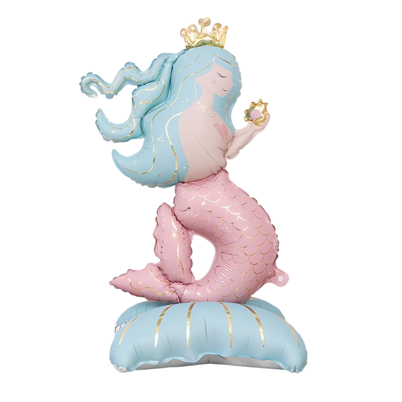 120*62cm Pink Blue Mermaid Balloons