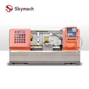 CK6160 CNC Horizontal Turning Center Flach bett mit Live Tooling Threading Bar Bearbeitung Nocken programmierung - Product Image 1
