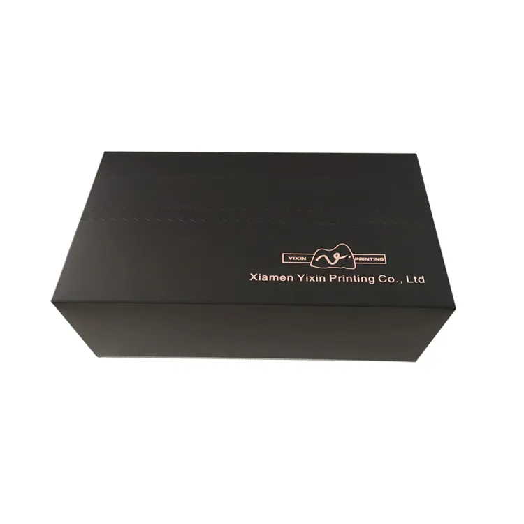 Xiamen оптовая печать логотипа черная наружная бумага защищенная упаковочная коробка для подарочной упаковки
