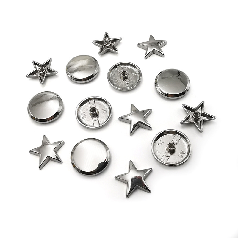 Clous à pointes rondes dorées 10x8mm
