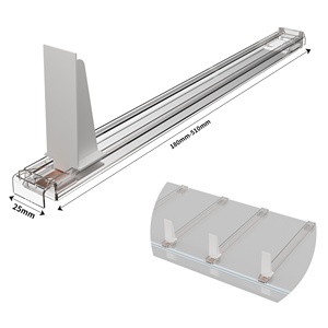 Supermercato vendita al dettaglio frigorifero Display alimentazione automatica plastica regolabile bottiglia caricata a molla sistema di spinta per scaffale per bevande in scatola - Product Image 1