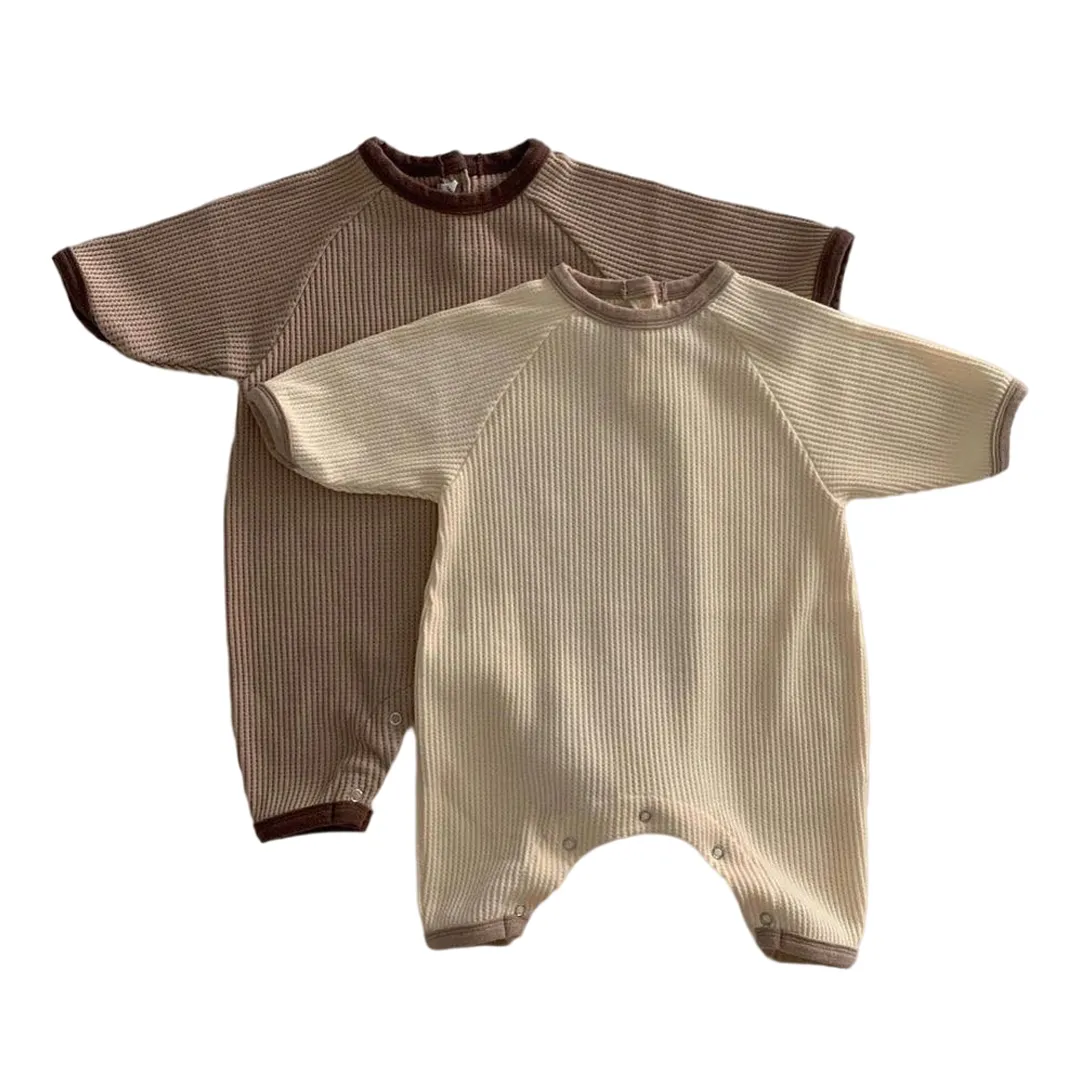 Barboteuse à manches longues pour nouveau-né, en coton biologique, imprimé Floral, pour bébés garçons et filles, meilleure vente, 2020