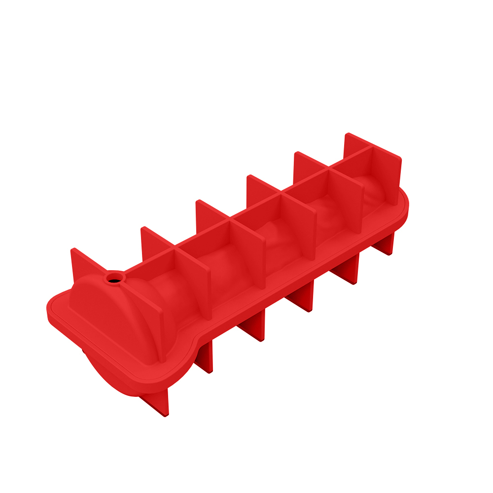 Bac à glaçons gros pénis-rouge