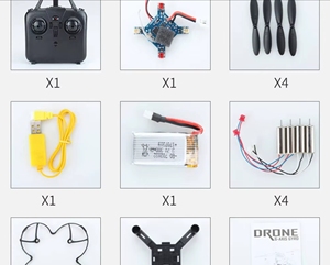 SG200 RC Aircraft DIY Drone 0.3MP Cámara WiFi FPV Altitude Hold Modo sin cabeza Entrenamiento Educativo RC Quadcopter Drone Juguete - Product Image 4
