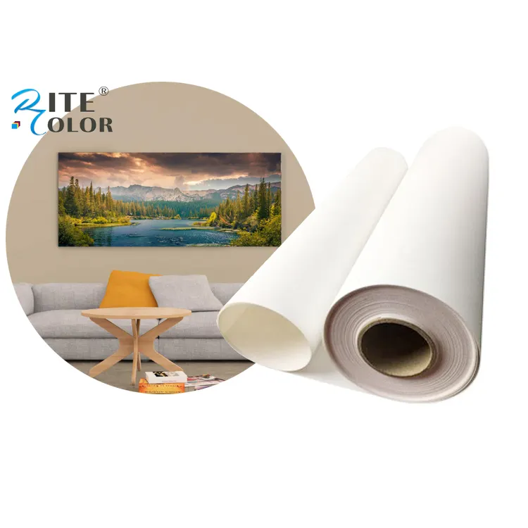 Inkjet Premium 280gsm Matte Polyester Canvas Roll for Eco solvent Latex UV