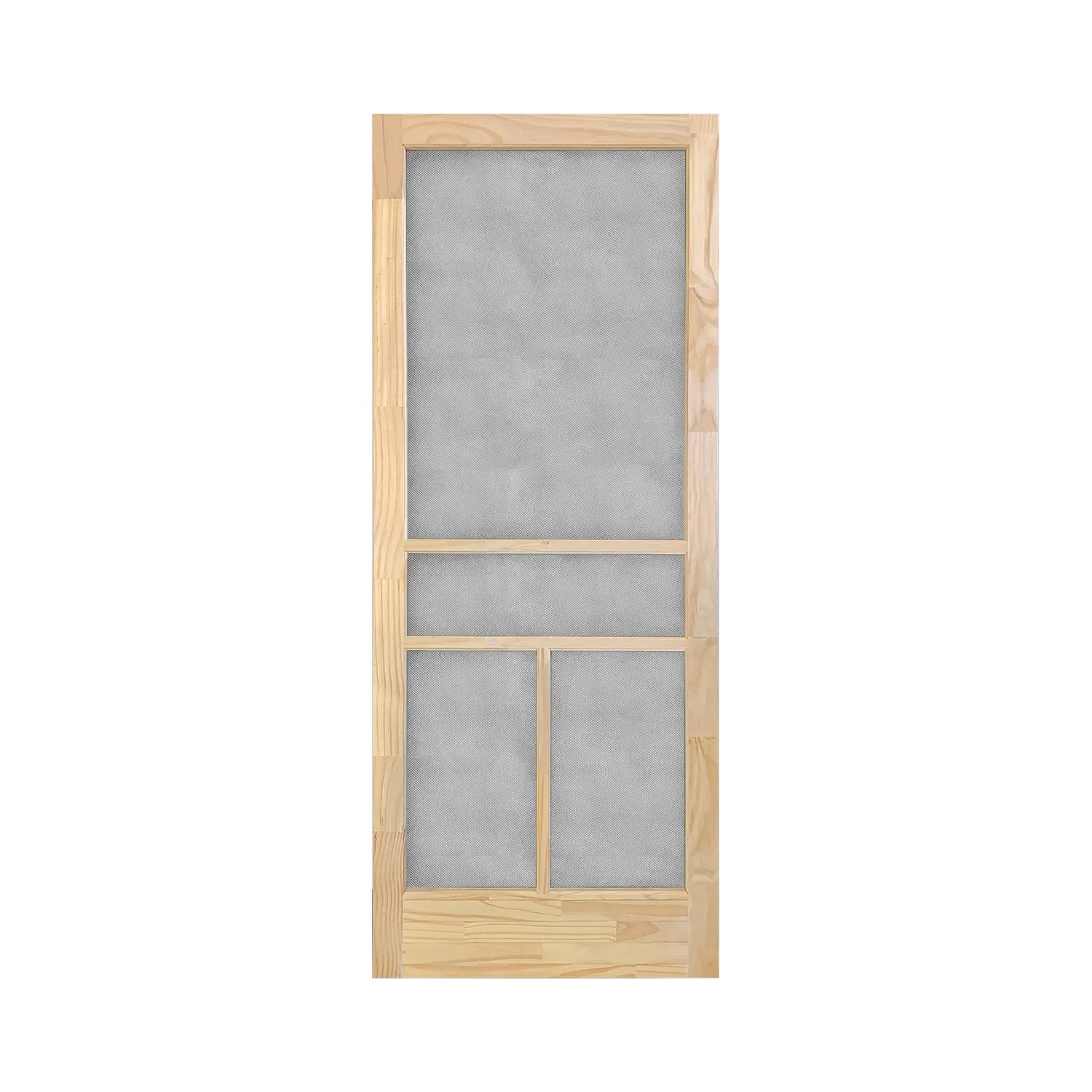 Tela de madeira sólida para porta, venda direta da fábrica, tela de madeira para inserir porta, mosquito