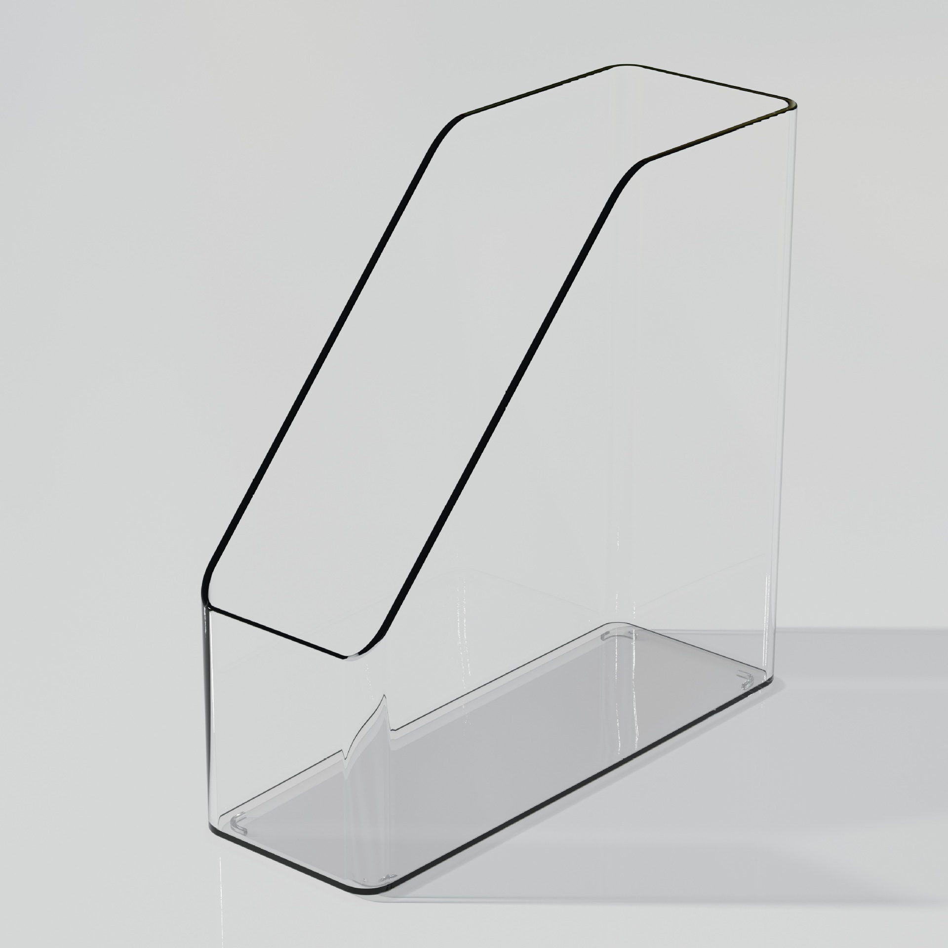 Serre-livres blanc transparent ZT - Simple