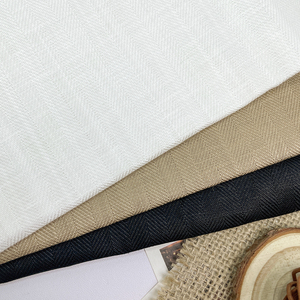 Bán buôn 70% Tencel 30% lanh linen vải phong cách kinh doanh xương cá Tencel linen vải cho dệt Dress & áo sơ mi phù hợp với vải - Product Image 3