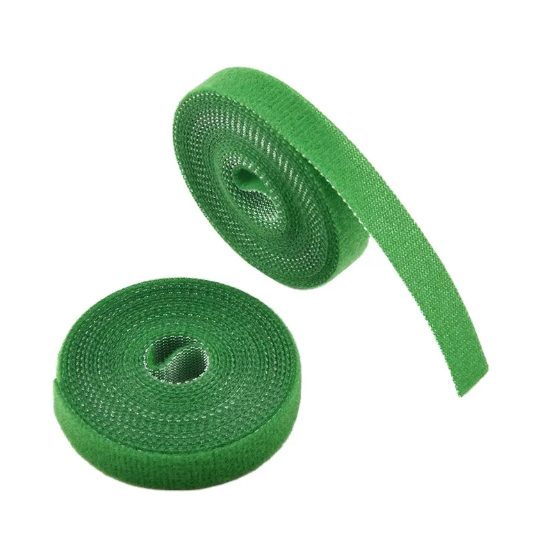 10 rouleaux/sac vert jardin ficelle plante cravates Nylon plante pansement jardin crochet boucle bambou canne Wrap Support jardin accessoires