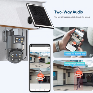 Ubox 4G Solar al aire libre de doble lente de seguridad inalámbrica CCTV alimentado por batería con tarjeta Sim Función de visión nocturna Wifi Cámara Ip - Product Image 6