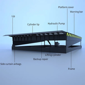 Plataforma de carga y descarga ydraulic, puente de abordaje móvil personalizado, 12t Loading