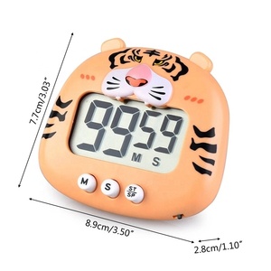 Cartoon tigre Timer grande schermo digitale da cucina Timer da cucina orologio da studio per orologio manuale da sportello Yoga Timer - Product Image 4