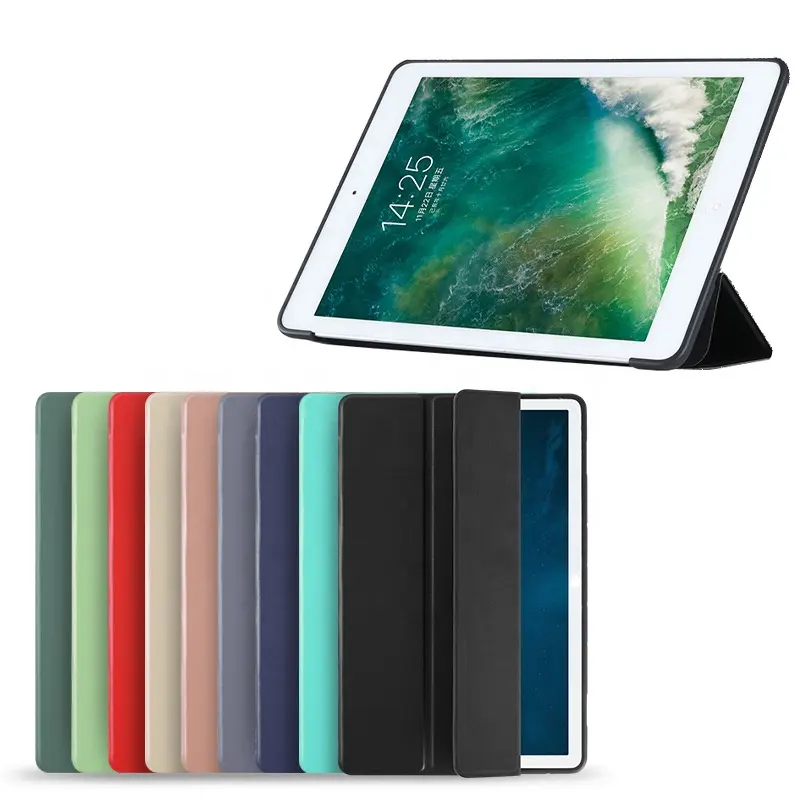Ốp Cho iPad 9 Generation Vỏ Bọc Silicone Máy Tính Bảng Air 3/4 Vỏ Bảo Vệ Đánh Thức Giấc Ngủ Tự Động Cho iPad 10.9 2021 2018