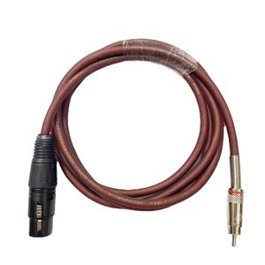 Factory Customize Audio Cable XLR 3 Pin Male/female to <strong>RCA</strong> Cable for <strong>Speaker</strong> Amplifier Mixing Console Sound Card Microphone