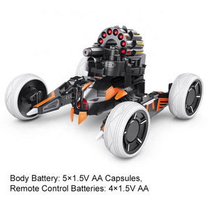 หุ่นยนต์สำหรับต่อสู้รถบังคับวิทยุพร้อมการควบคุมการยิงสี่ล้อรถม้า RC ของเล่นหุ่นยนต์ต่อสู้ - Product Image 3