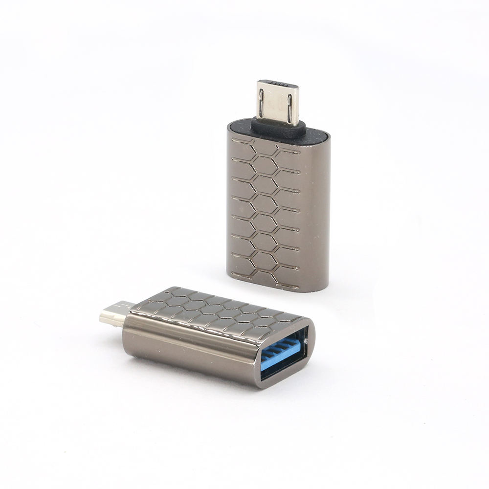 Adaptateur USB B vers A gris