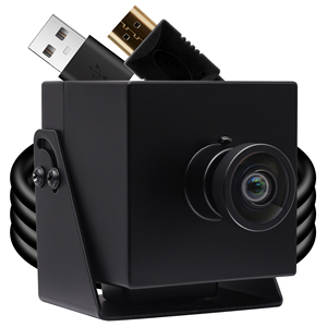 ELP geniş açı hiçbir bozulma USB kamera 4K H.265/H.264 2X dijital Zoom IMX415 30FPS bilgisayar monitörü eşzamanlı kamera - Product Image 1