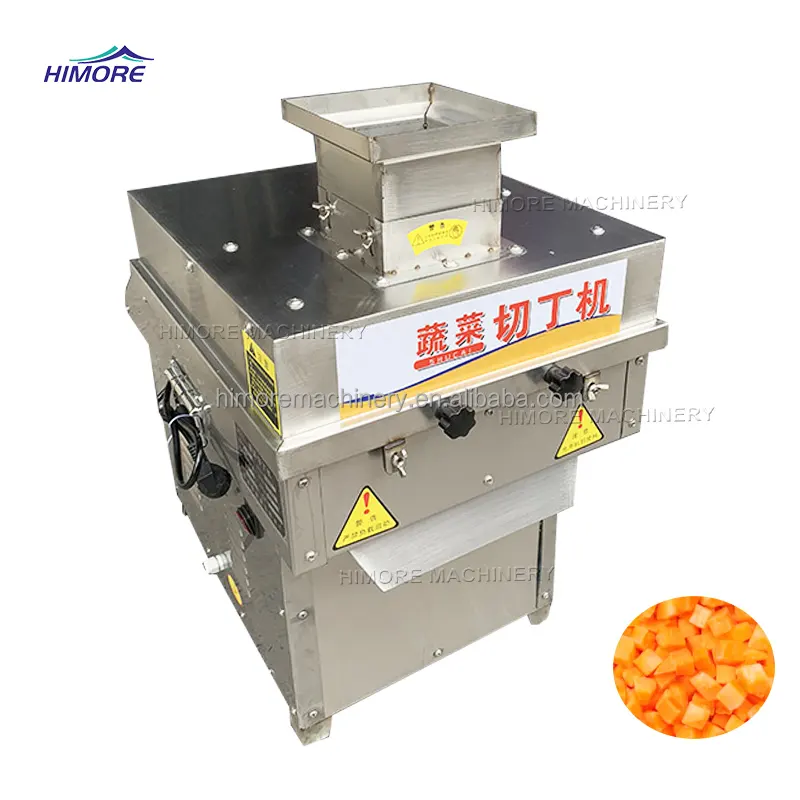 Commercial Industrial Electric Potato Cabbage Cucumber Radish Carrot Vegetable Cube Cutter Cutting Dicing Dicer Machine