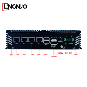 Computadora integrada eficiente Intel 2,5G LAN X4 J6412 de alta velocidad de cuatro núcleos sin ventilador para tareas intensivas de datos 32GB RAM