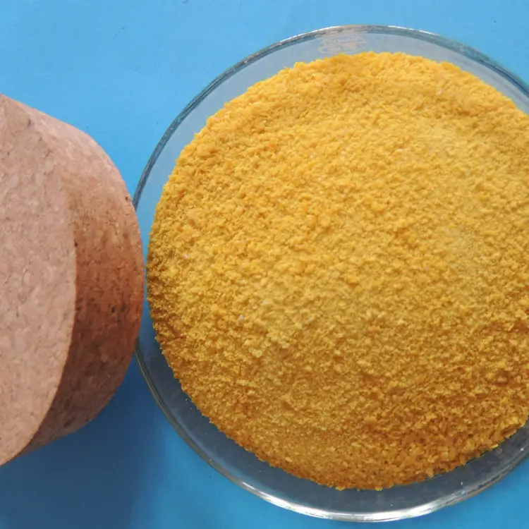 उच्च गुणवत्ता वाले औद्योगिक ग्रेड पॉलीएल्यूमीनियम क्लोराइड पीले पाउडर पॉलीएल्यूमीनियम क्लोराइड व्यापारी 101707-17-9