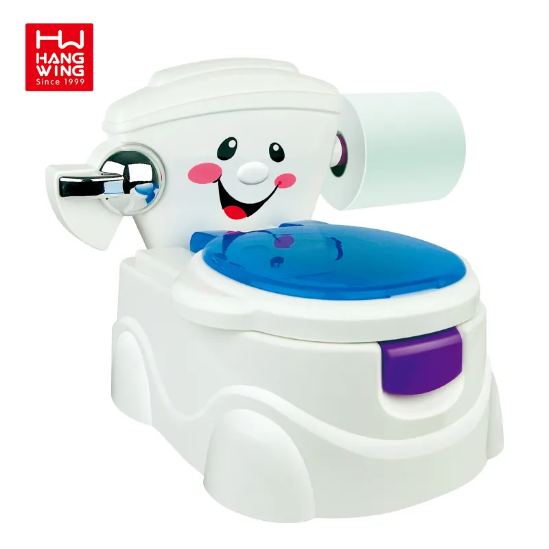HW yeni oyuncaklar yüksek kalite sıcak müzik şişme bebek tuvalet lazımlık