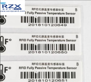 Печатный чип NMV2D CAB0 ISO17025 UHF RFID полностью пассивный датчик температуры наклейка бирка для медицинского измерения температуры - Product Image 6