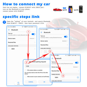 ELM327 V1.5 OBD Diagnostic Tool-Schnitts telle BT 2.0 OBD2-Scanner-Codeleser Unterstützt OEM-Anpassung - Product Image 4
