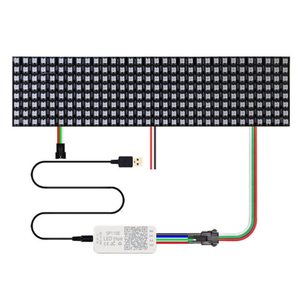 WS2812B 5050 RGB светодиодная цифровая панель Гибкая Матрица 8x8 16x16 8x32 пиксельный экран WS2812 кольцевая индивидуально Адресуемая DC5V