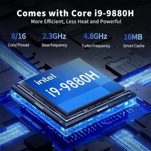 I9 9 9 Gen Mini PC oyun PC 9880H 9750H 9300H 2*2.5G LAN üç ekran arayüzleri ile Mini bilgisayar 2 * hd1 * DP Minipc oyun - Product Image 3