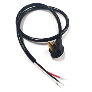 NEMA 10-50P3プロングドライヤーコード10フィートNema10-30P延長ワイヤー30アンペア、3つのリング端子付き - Product Image 1