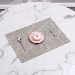工厂库存北欧Ins简单桌垫皮革餐垫双面创意PU餐垫 - Product Image 2