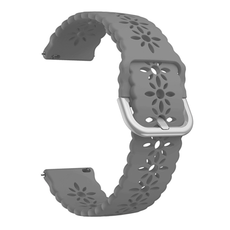 gray band silver buckle