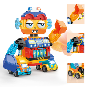 FEELo Neues Big Eye Robot Baustein Spielzeug für Jungen Bildung DIY Roboter 88PCS Large Brick Building Block Toy FL42015 - Product Image 1
