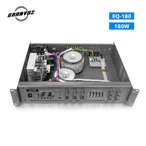 Amplificador 2U PA de 3 líneas y 6 zonas con entrada de 2 micrófonos de 4-16Ohm y salida de altavoz de 100V para conferencias y sistemas de megafonía - Product Image 4