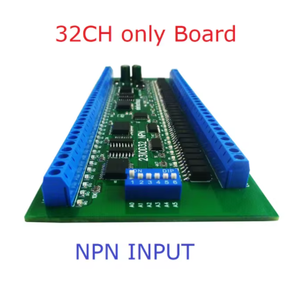 32CH NPN/PNP Entrada aislada ópticamente y 32CH 300MA NPN Salida de relé de estado sólido RS485 Modbus RTU PLC IO Placa de expansión - Product Image 3