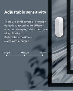 Funkloser Vibrationssensor Alarm Schocksensor 433 MHz Alarmsystem für Sicherheit H30 - Product Image 2