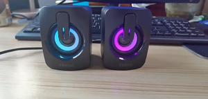 RGB <strong>Computer</strong> <strong>Speaker</strong> USB Powered 2.0 Mini Portable <strong>Bluetooth</strong> Subwoofer with RGB Lights for PCs Laptops Tablet Phone - Product Image 4