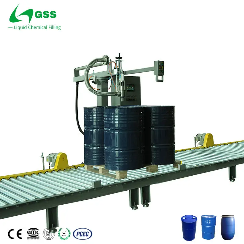 Tamburo GSS/IBC macchina di rifornimento liquida chimica dell'agente indurente dell'inchiostro più sottile del lubrificante della resina della vernice semiautomatica