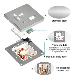 Accessori elettrici luce interruttore a parete e presa televisione e presa per <span class=keywords><strong>computer</strong></span>