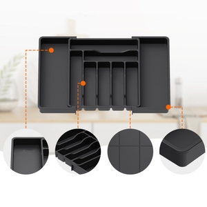 Mở rộng đồ dùng tổ chức cho nhà bếp có thể điều chỉnh dao kéo và Flatware khay - Product Image 3