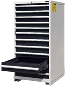 洛克本高品质工厂定制重型多抽屉可锁工具柜车间箱 - Product Image 3