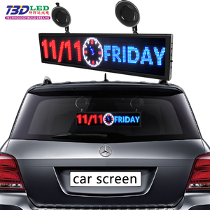 APP Control Digitales dünnes Auto-LED-Werbe display Taxi Rear Windows Anpassen Nachricht LED-Hardscreen-LED-Matrix-Panel - Product Image 5