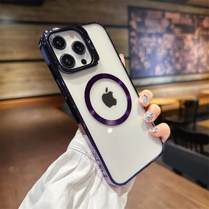 Iphoneケース2025 Iphone用Ireless充电ケース耐衝撃性薄型PCクリアフォンケースApple for Iphone 16 15 14 13 12 11 - Product Image 6