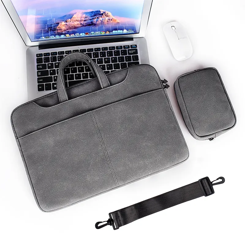 उच्च गुणवत्ता वाले कारखाने थोक हैंडबैग व्यापार अटैची लैपटॉप बैग 13.3 इंच नोटबुक बैग कंधे दूत लैपटॉप मामले