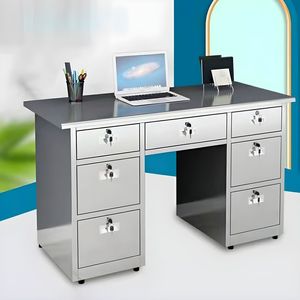 Escritorio de oficina desmontable con función de almacenamiento múltiple Escritorio de mesa de acero de oficina y mejor rentable - Product Image 5