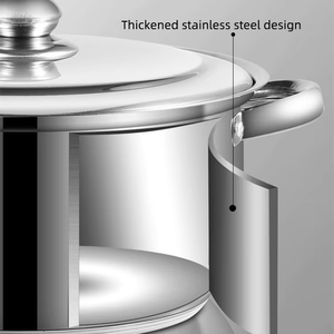 Nhà máy trực tiếp <span class=keywords><strong>Cookware</strong></span> Set nhà bếp canh nồi Set 10 Piece thép không gỉ nhà bếp Ware Cooking Pot Set - Product Image 3