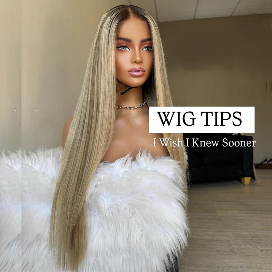 balayage blond et brun droit